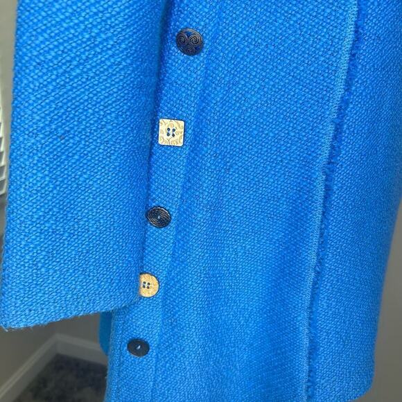 Soft Surroundings Vibrant Blue Tunic Size Small Cowl Neck - Picture 5 of 14
